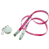 Кабель USB - microUSB/USB Type-C/Lightning, 0.9м, Espada Elyard3i1 Pink