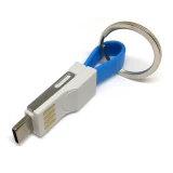 Переходник USB - microUSB/USB Type-C/Lightning, Espada Emagn3i1 Blue