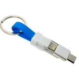 Переходник USB - microUSB/USB Type-C/Lightning, Espada Emagn3i1 Blue