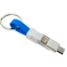 Переходник USB - microUSB/USB Type-C/Lightning, Espada Emagn3i1 Blue - фото 4