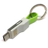 Переходник USB - microUSB/USB Type-C/Lightning, Espada Emagn3i1 Green