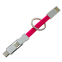Переходник USB - microUSB/USB Type-C/Lightning, Espada Emagn3i1 Pink - фото 2
