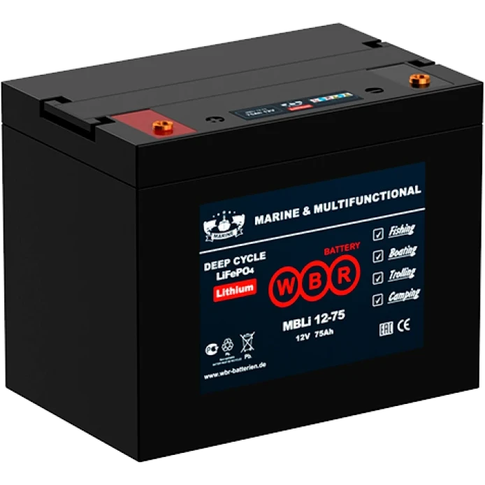 ..... Аккумуляторная батарея WBR MBLi12-75 Б/У - MBLi12-75 WBR