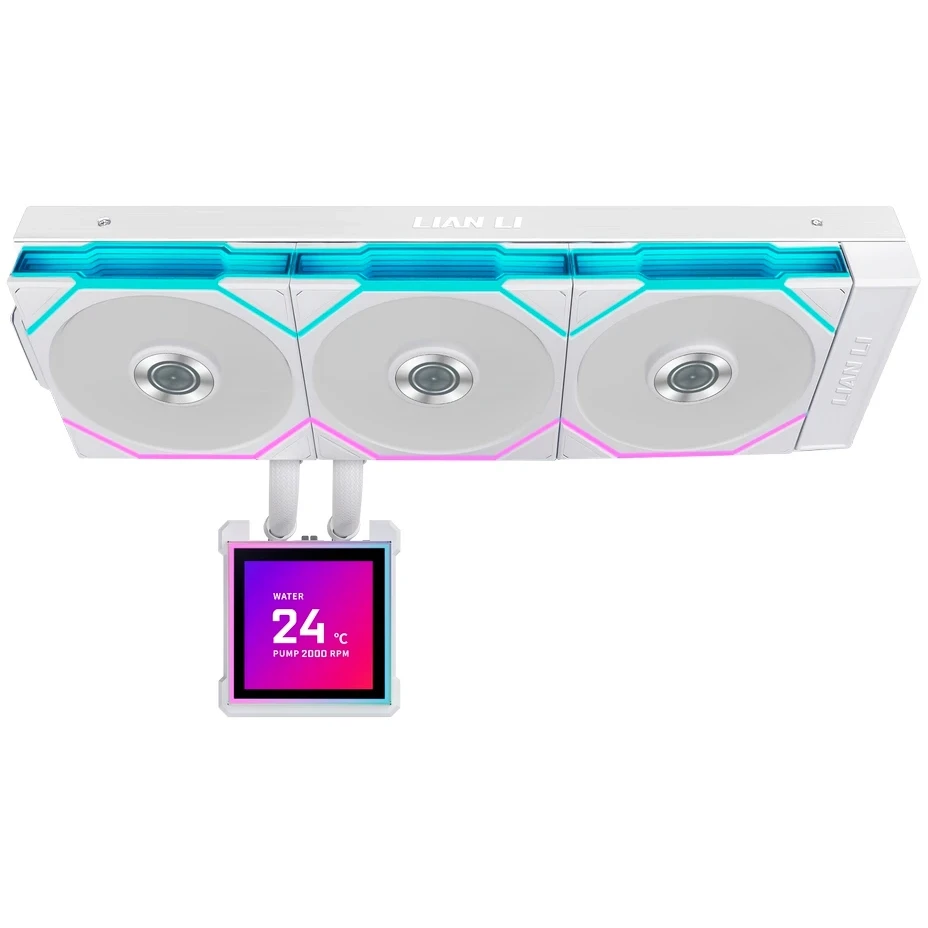 ..... Система жидкостного охлаждения Lian Li HydroShift II LCD-S 360TL White (0038) из ремонта - G89.GHS2LCDS36TW.R0 - фото 4