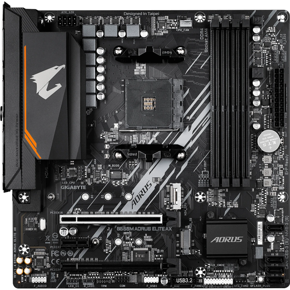 Материнская плата Gigabyte B550M AORUS ELITE AX (rev. 1.4)
