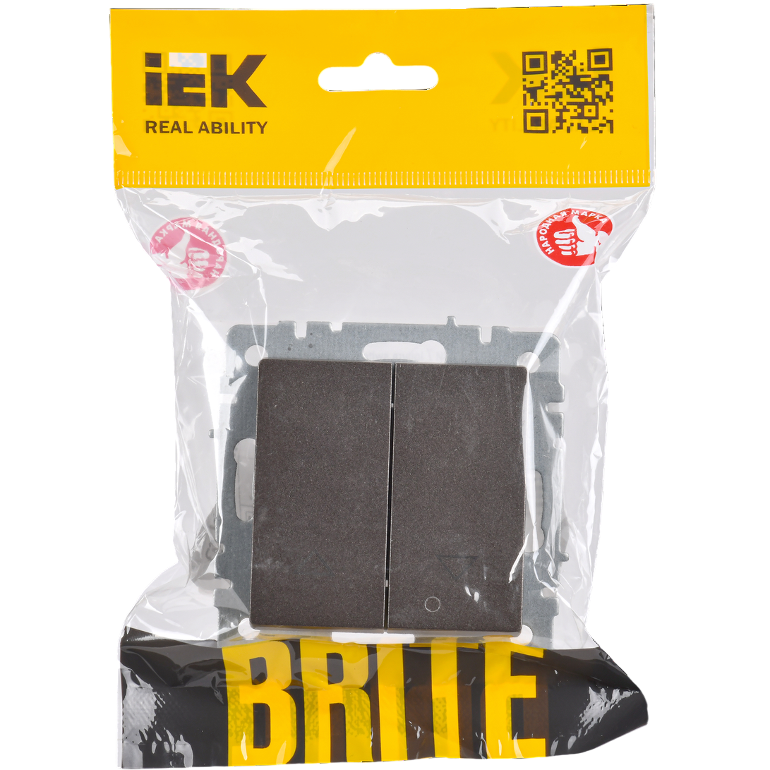 Выключатель IEK ВС10-1-5-БрТБ - BR-V15-0-10-K45 - фото 2