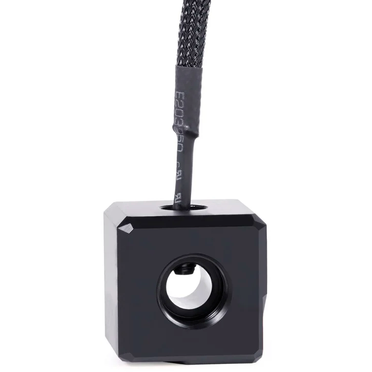 Датчик температуры для СЖО Alphacool Eiszapfen Square Temperature Sensor G1/4 IG/IG - Black Acetal (17555) - фото 2
