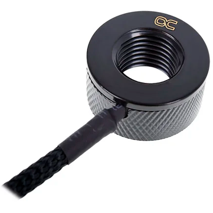 Датчик температуры для СЖО Alphacool Eiszapfen temperature sensor G1/4 IG/IG mit AG Adapter - Deep Black (17363) - фото 2