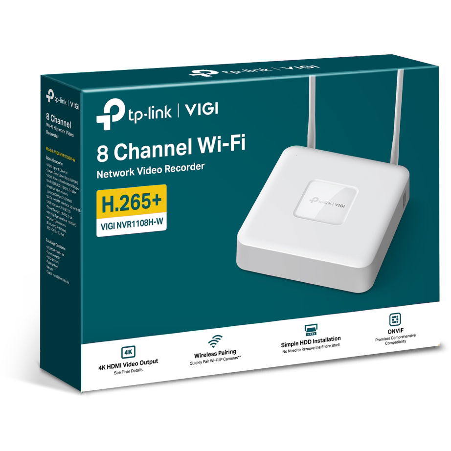 Видеорегистратор TP-Link VIGI NVR1108H-W - фото 4
