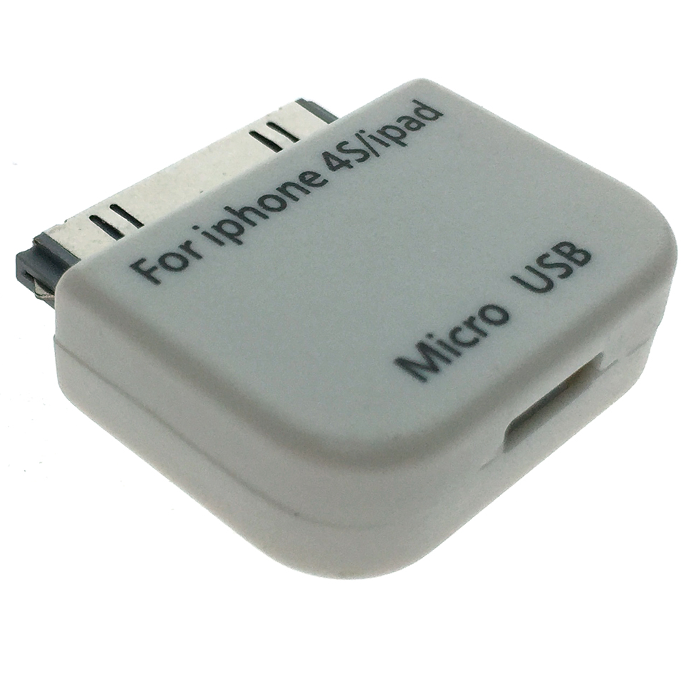 Переходник microUSB (F) - Apple 30-pin (M), Espada EIPD-micUSBbF