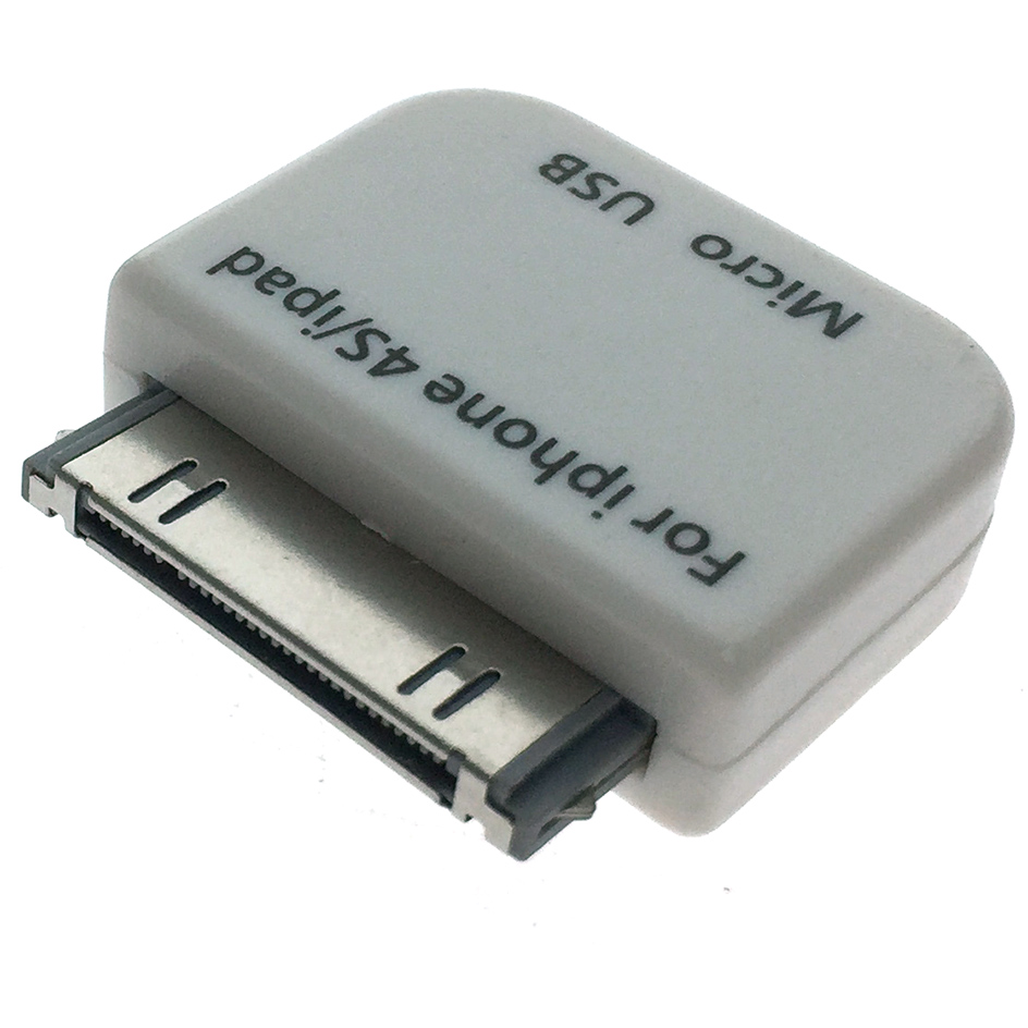 Переходник microUSB (F) - Apple 30-pin (M), Espada EIPD-micUSBbF - фото 2