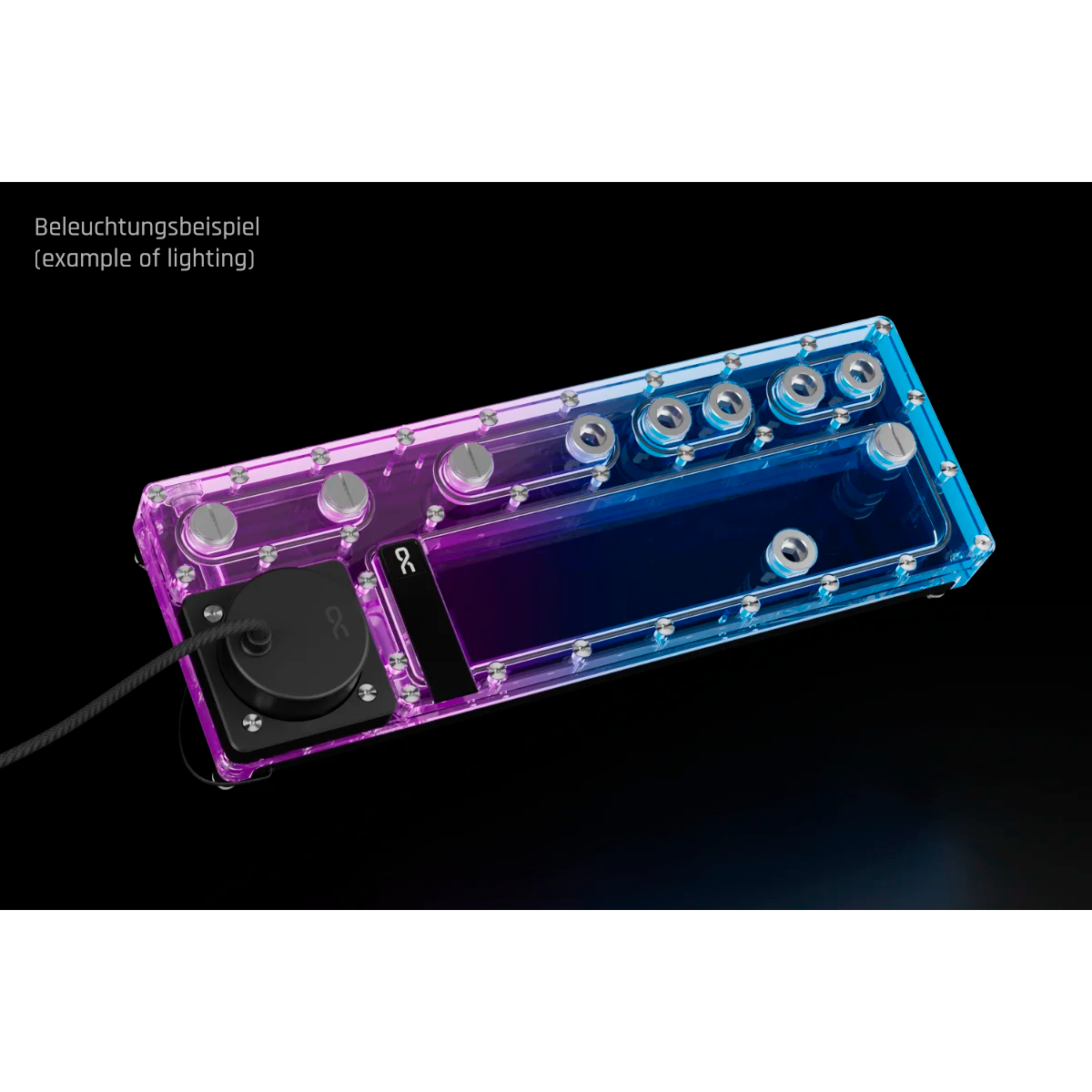 Резервуар с помпой для СЖО Alphacool Core Distro Plate 360 Left VPP/D5 V.2 (13875) - фото 3