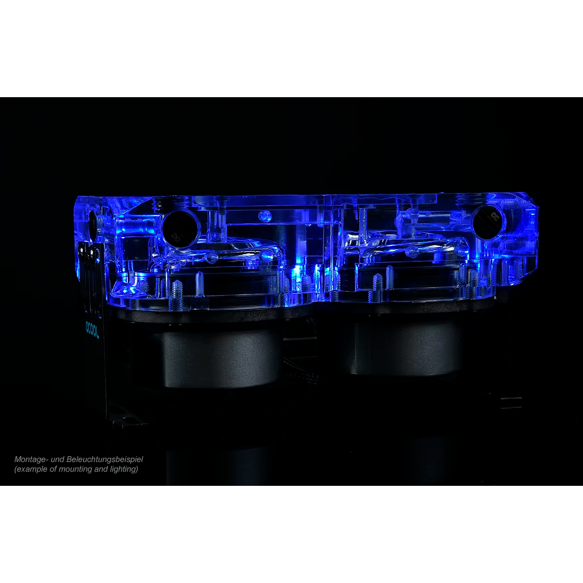 Топ для помп СЖО Alphacool Eisdecke D5 Dual Acryl Aufsatz (13312) - фото 6