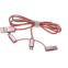 Кабель USB - microUSB/USB Type-C/Lightning, 1м, Espada Eusb3in1m-m-p Pink