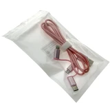 Кабель USB - microUSB/USB Type-C/Lightning, 1м, Espada Eusb3in1m-m-p Pink
