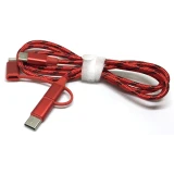 Кабель USB Type-C - USB Type-C/microUSB/Lightning, 1м, Espada EtyC3i1r