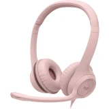 Гарнитура Logitech Stereo Headset H390 USB-A Rose (981-001283)
