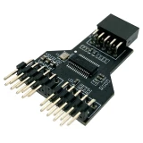 Разветвитель USB 2.0 (10pin F) - 2x USB 2.0 (10pin M), Espada Ei9to2x9