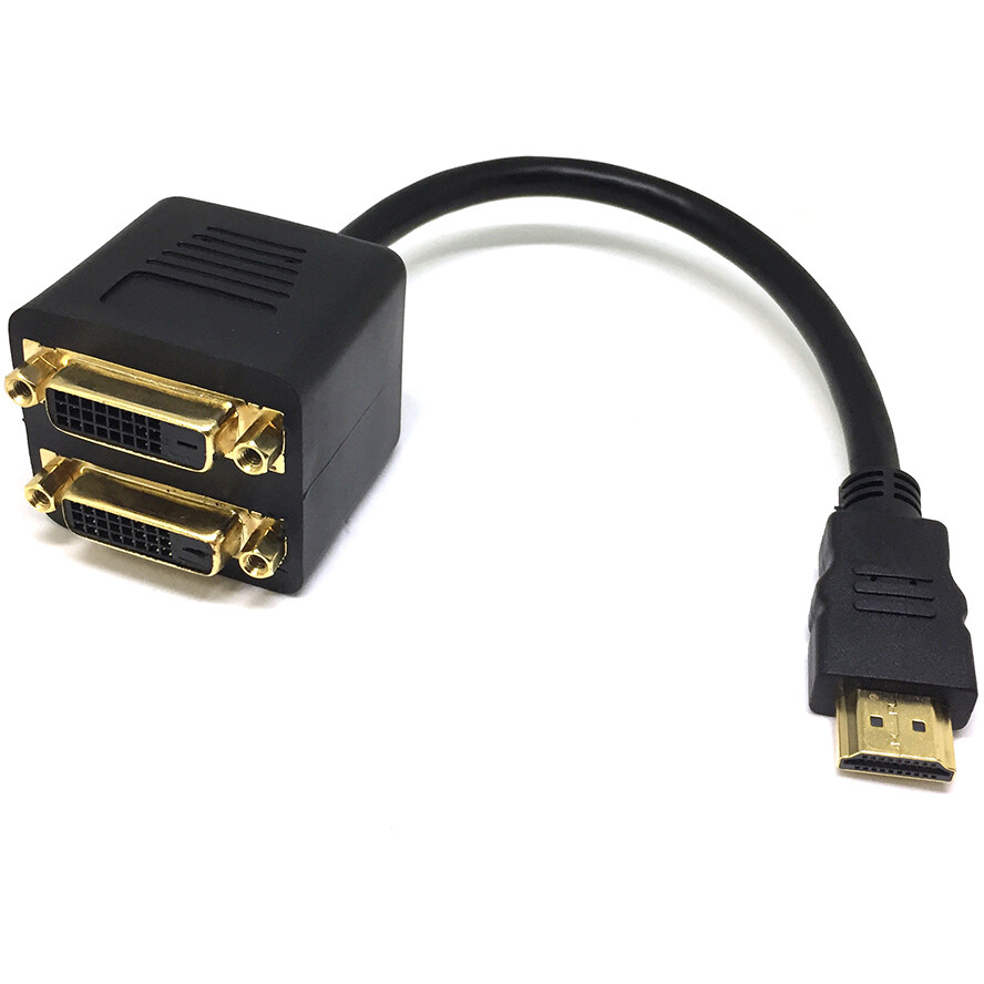 Переходник HDMI - 2x DVI, 0.25м, Espada EHDMIM2xDVIF25
