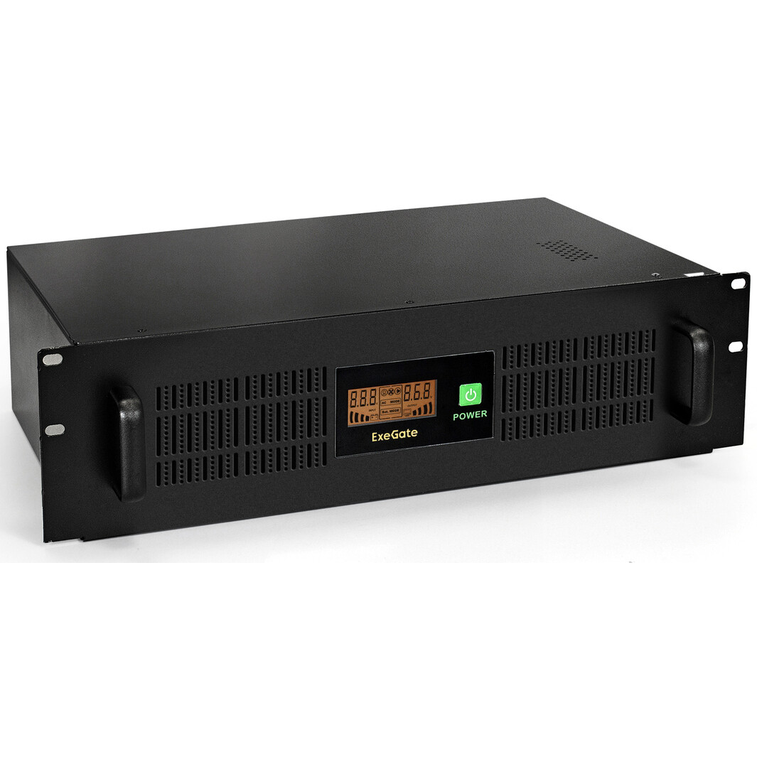 ИБП ExeGate ServerRM UNL-1500.LCD.AVR.C13.RJ.USB.3U - EP285776RUS