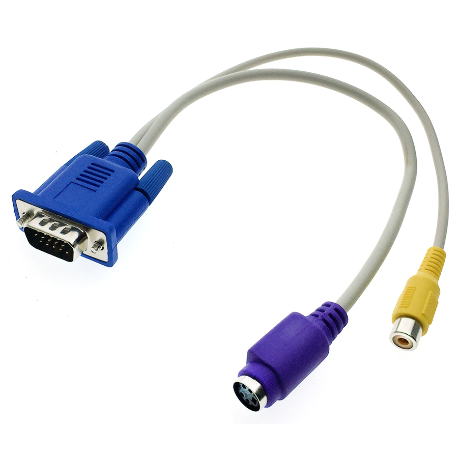 Переходник VGA - S-Video/RCA, Espada EvgaS-vRCA