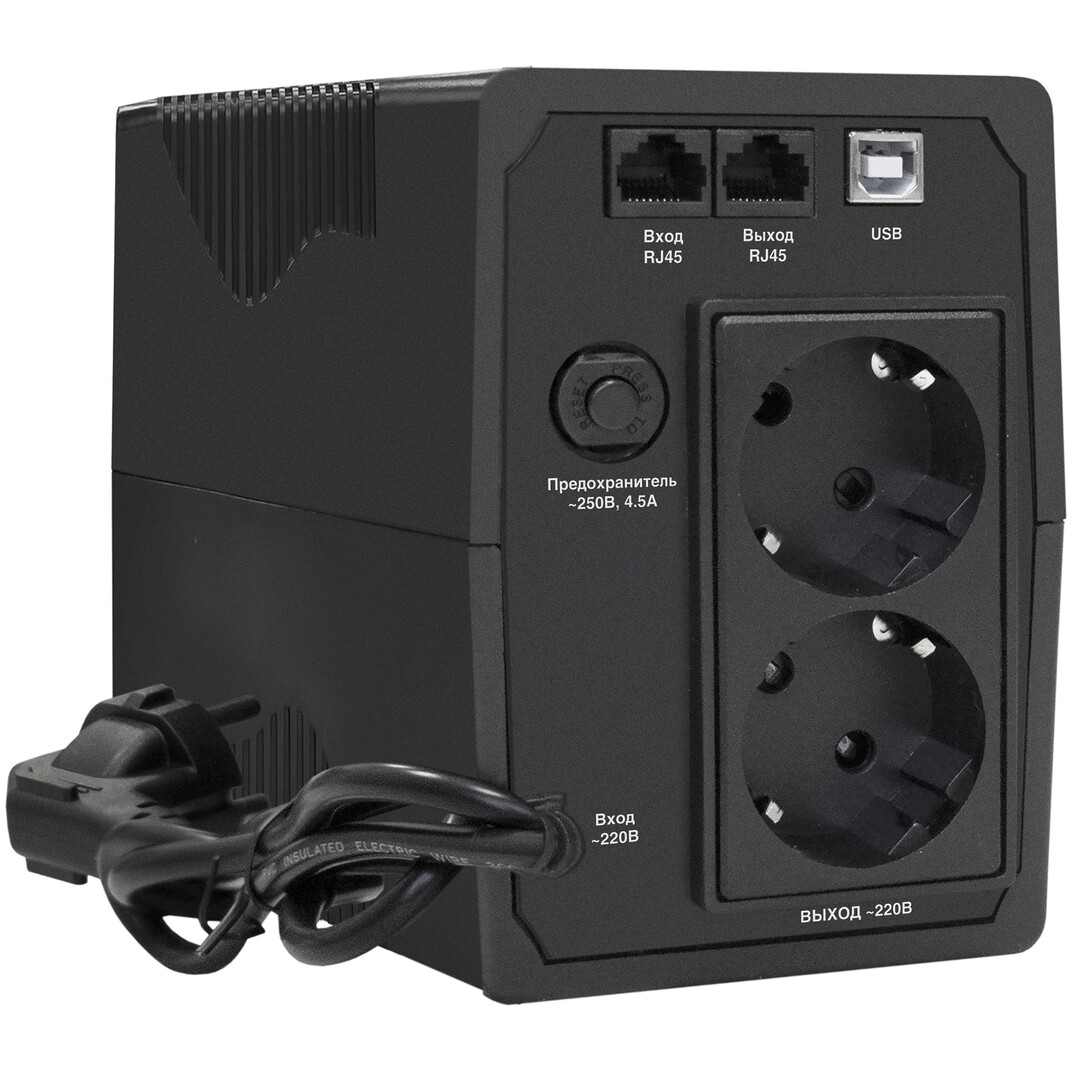 ИБП ExeGate Power Smart ULB-800.LCD.AVR.2SH.RJ.USB - EP212517RUS - фото 2