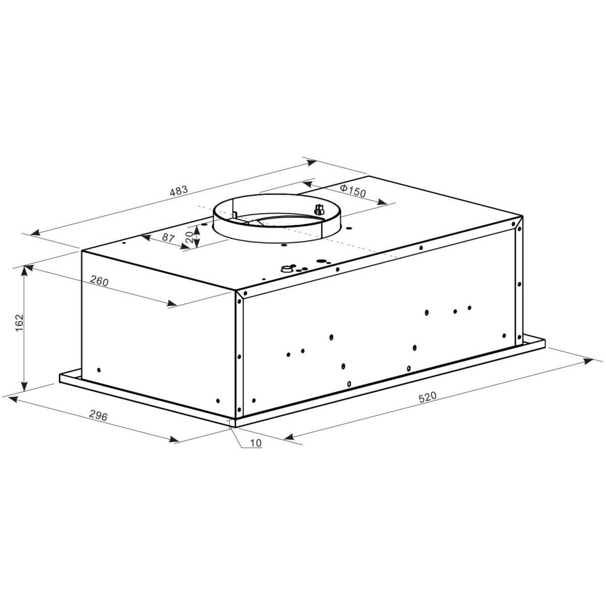Вытяжка Weissgauff Box 600 PB WH - 435136 - фото 6