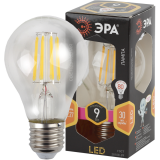 Филаментная лампочка ЭРА F-LED A60-9W-827-E27 (9 Вт, E27) (Б0043433)
