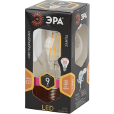 Филаментная лампочка ЭРА F-LED A60-9W-827-E27 (9 Вт, E27) (Б0043433)