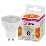 Светодиодная лампочка ЭРА MR16-8W-827-GU10 (8 Вт, GU10) (Б0054941)