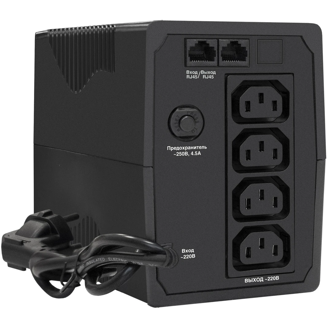 ИБП ExeGate Power Back BNB-850.LED.AVR.4C13.RJ - EP285473RUS - фото 2