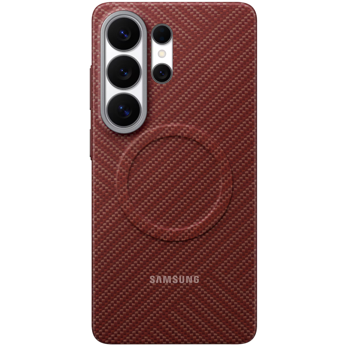 Чехол Samsung Galaxy S26 Ultra Carbon Magnet Case Red - EF-KS948SREGRU - фото 3