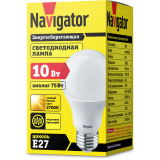 Светодиодная лампочка Navigator NLL-A60-10-230-2.7K-E27 (10 Вт, E27) (94387)
