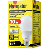 Светодиодная лампочка Navigator NLL-A60-10-230-4K-E27 (10 Вт, E27) (94388)