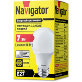 Светодиодная лампочка Navigator NLL-A60-7-230-4K-E27 (7 Вт, E27) (94386)