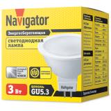 Светодиодная лампочка Navigator NLL-MR16-3-230-4K-GU5.3 (3 Вт, GU5.3) (94127)