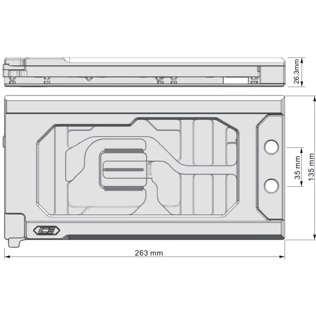 Водоблок для видеокарты IceManCooler TUF5090 ASUS TUF RTX 5090 Glass Version Black (IWB-VN-TUF509 GL) - фото 3