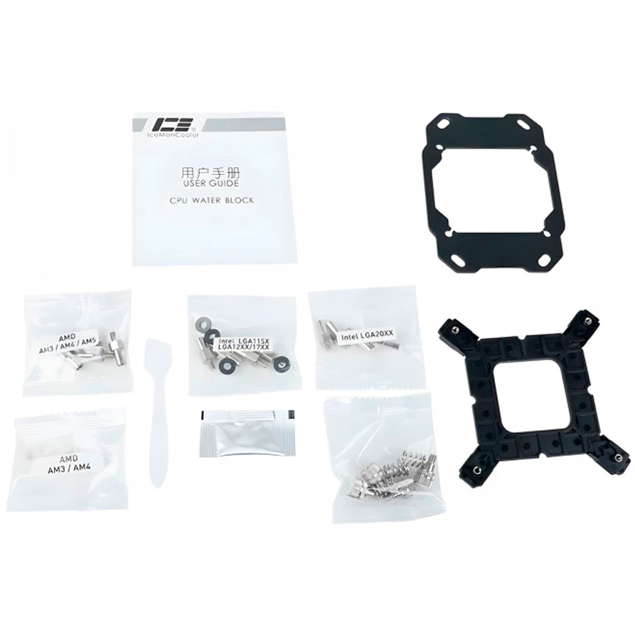 Водоблок для процессора IceManCooler CT3 General CPU Water Block Black Full Nickel, 0.3mm channel (IWB-CI-CT3-DK) - фото 3