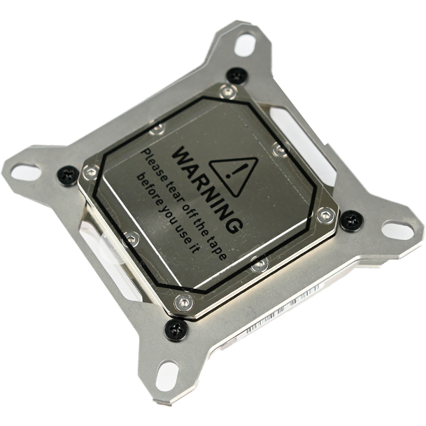 Водоблок для процессора IceManCooler GLS CPU Glass CPU Water Block Black Full Nickel, 0.15mm channel (IWB-CI-GLS-DK) - фото 2