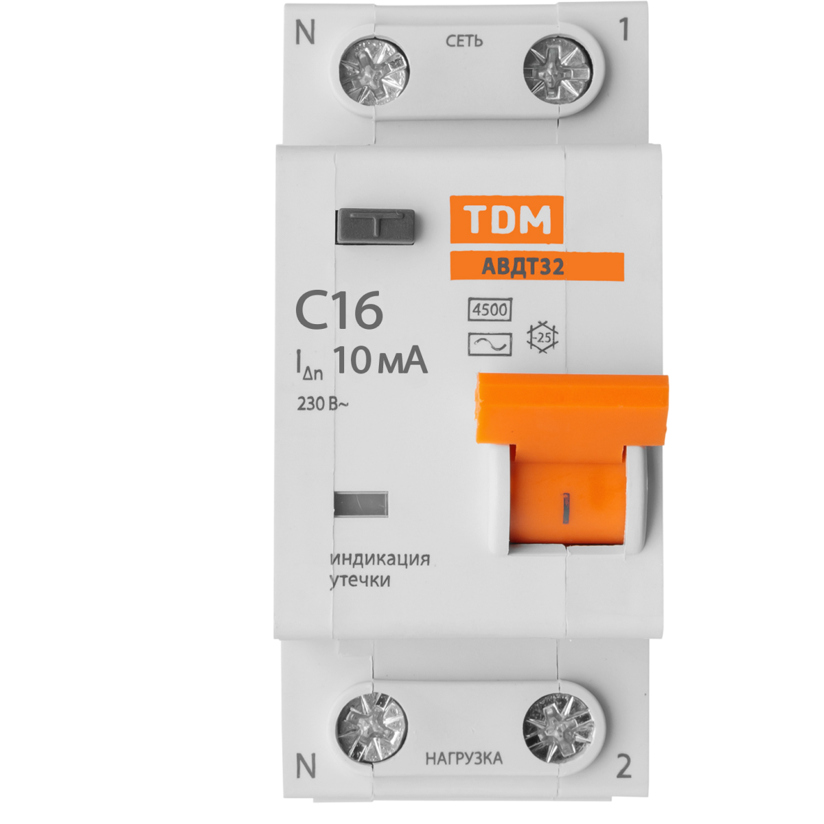 Автоматический выключатель дифференциального тока TDM ELECTRIC SQ0202-0502 - фото 2