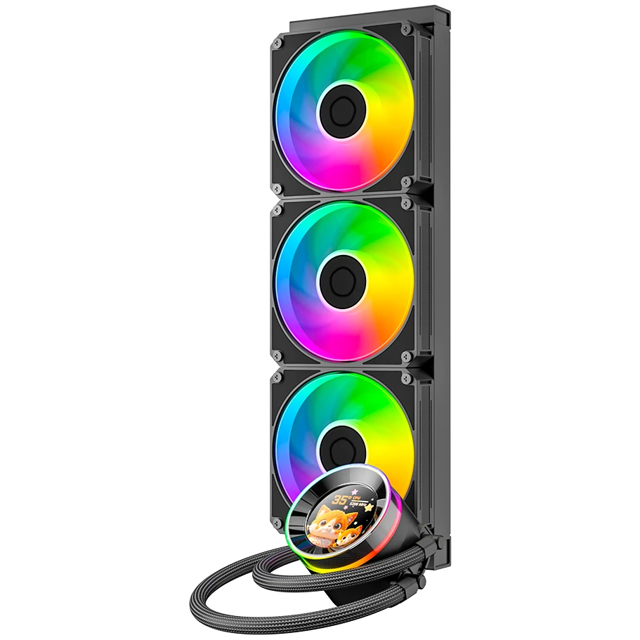 Система жидкостного охлаждения ID-COOLING SL360 V2 BLACK - фото 2