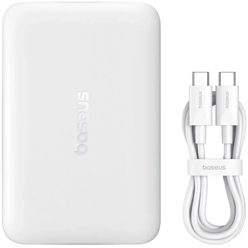 Внешний аккумулятор Baseus EnerFill FM11 Ultra-Mini 10000mAh 22.5W Moon White - P1008210E213-00 - фото 4