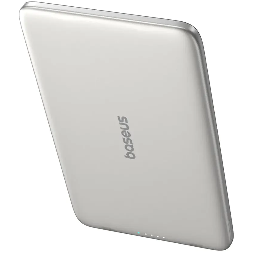 Внешний аккумулятор Baseus PicoGo Ultra-Slim Magnetic Power Bank 5000mAh 20W Natural Titanium - P1007680C853-00 - фото 2