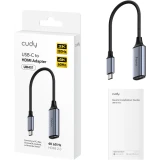 Переходник USB Type-C - HDMI, 0.15м, Cudy UH401