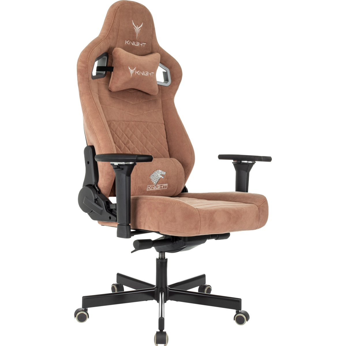 Игровое кресло Бюрократ Knight Hunter Alfa Brown - KNIGHT HUNTER VELV90