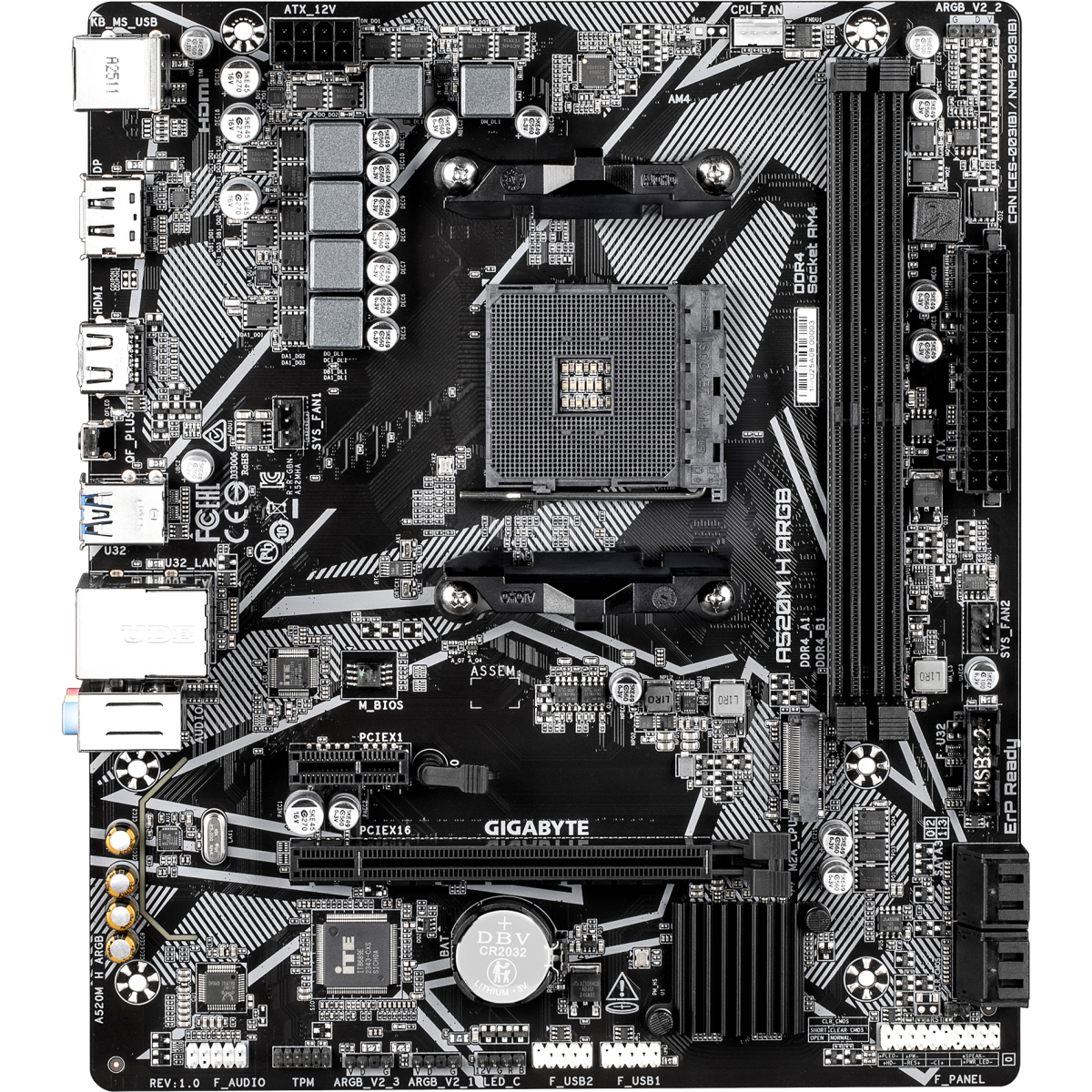 ПК AMD Ryzen 5 5500 / AMD RX 7600 / 8 ГБ / SSD 960 ГБ