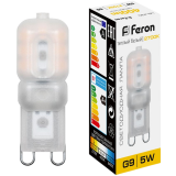 Светодиодная лампочка Feron LB-430 2700K (5 Вт, G9) (25636)