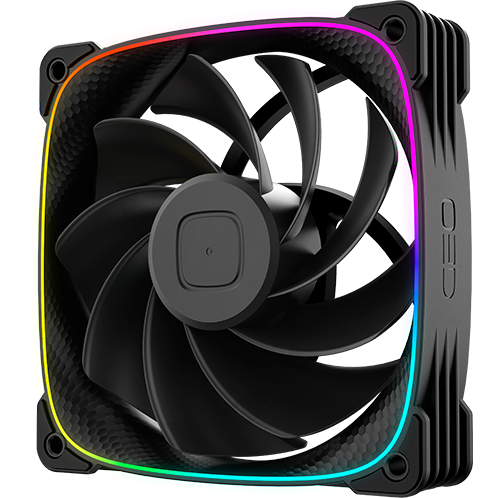 Вентилятор для корпуса Geometric Future Squama 3003R-12 Black - 1F3003R112000 - фото 2