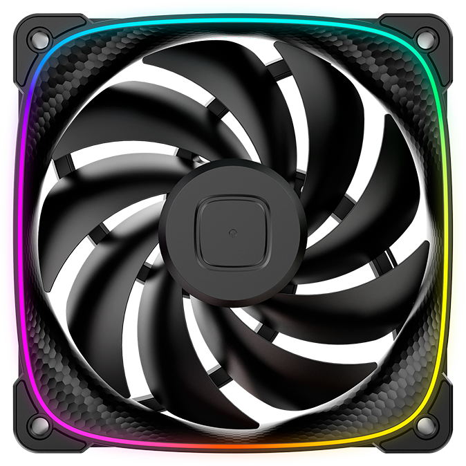 Вентилятор для корпуса Geometric Future Squama 3003-12 Black (3 шт.) - 1F3003B312000 - фото 2