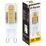Светодиодная лампочка Feron LB-432 2700K (5 Вт, G9) (25769)